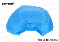 ISO Blue Protective Isolation Gown , Sterile Disposable Surgical Cap