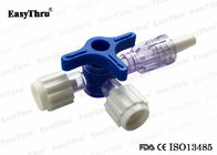 Plastic Three Way Stopcock Disposable , Medical 3 Way Stopcock With Luer Lock