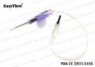 Winged Butterfly Needles Automatic Rebound Safety , Blood Test Butterfly Needle For Taking Blood
