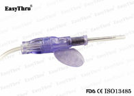 Winged Butterfly Needles Automatic Rebound Safety , Blood Test Butterfly Needle For Taking Blood