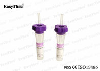 Min Lab Microblood Sample Collection Tubes , Sealed Butyl Rubber Stopper Edta Blood Tube