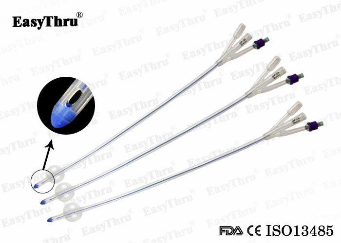 3 Way 100% Silicone Foley Catheter With Balloon Urethral Catheter Fr14 To Fr24 Urology Tube