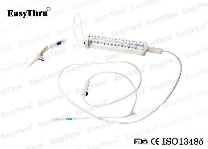 Burette Type Disposable Infusion Set 100ml / 150ml 100% Medical Grade PVC Material