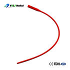 Sterilized Stable Red Rubber Foley Catheter , Silicone Coated Latex Urethral Catheter