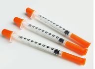 Practical Diabetic Disposable Injection Syringe 0.3ml 0.5ml 1ml Plastic Material