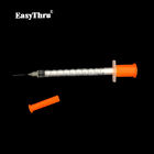 Practical Diabetic Disposable Injection Syringe 0.3ml 0.5ml 1ml Plastic Material