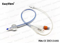 Nontoxic Silicone Foley Catheter Durable with 5-15ml 30ml Balloon