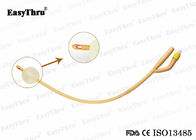 Silicone Coated Disposable Urinary Catheter 100% Medical Grade For Adult Fr12 To Fr26