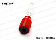 PET Vacuum Blood Collection Tube , Red Top Blood Tube Without Additive 2ml To 10ml