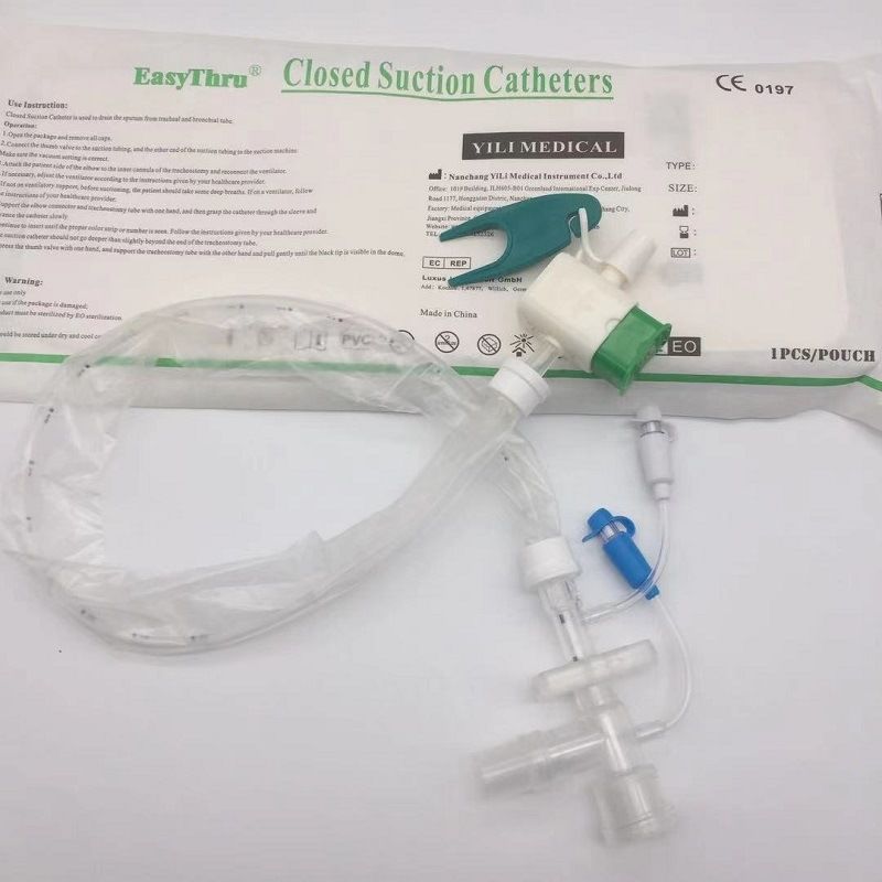 EasyThru closed tracheal suction system in Individual Packaging for Healthcare Facilities