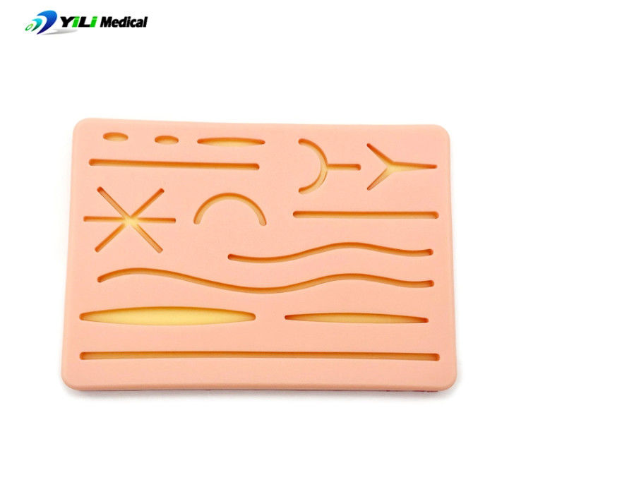 Student Suture Practice Kit Elastic Silicone Wound Pad For Surgery