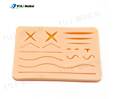 Three Layers Skin Structure Silicone Suture Pad Practice Kits Medical Suturing Pad Kit